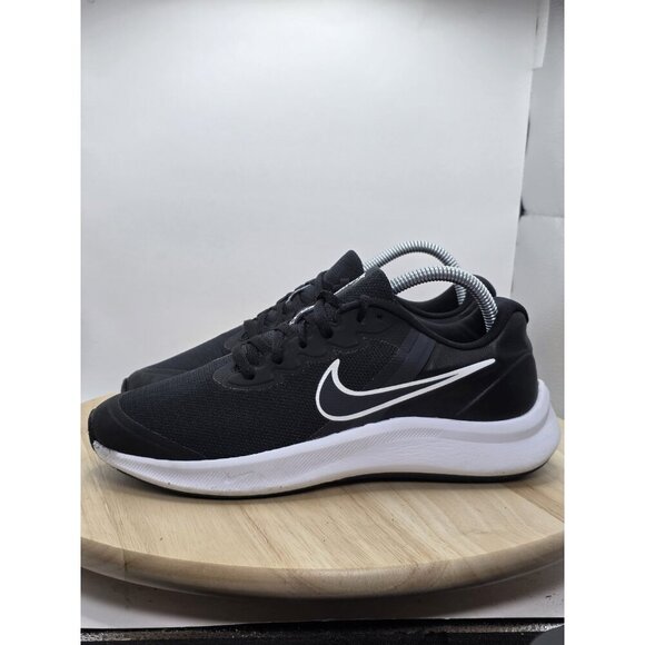 Nike Star Runner 3 Black White Running Shoes Sneakers DA2776-003 Womens 7.5/GS 6 - Picture 1 of 9